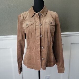 Charter Club Tan Jean Jacket